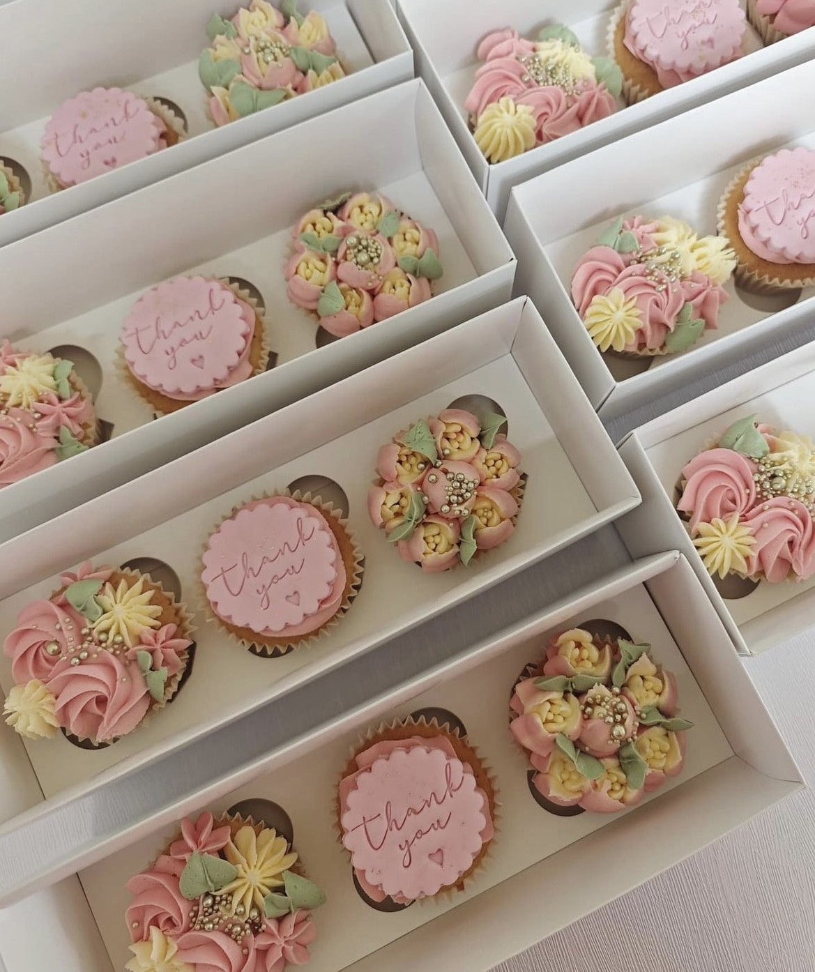 Thank You Cupcakes - Box of 3