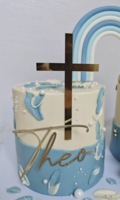 Double side by side cake - Birthday and Christening