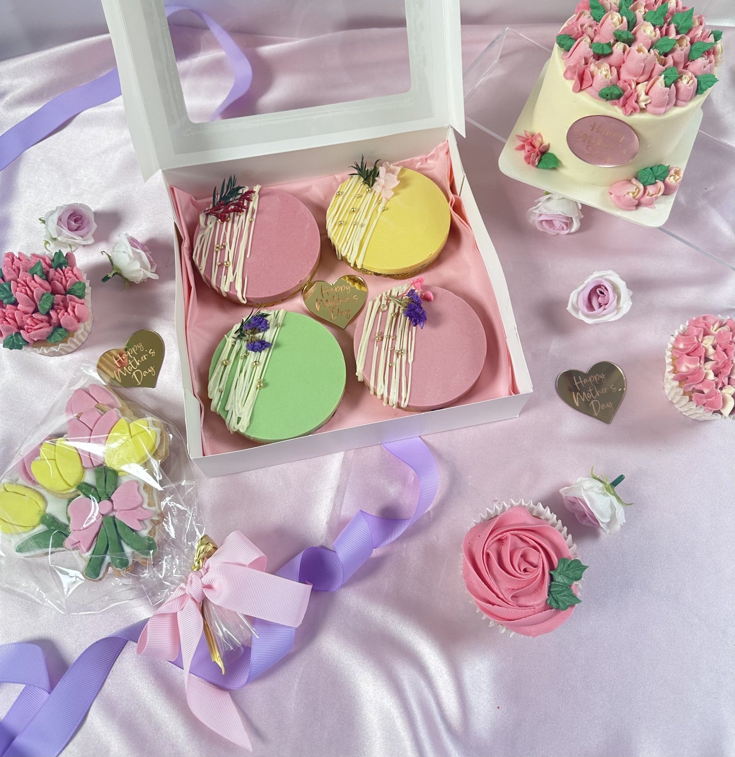 Mother's Day chocolate chip cookies box of 4