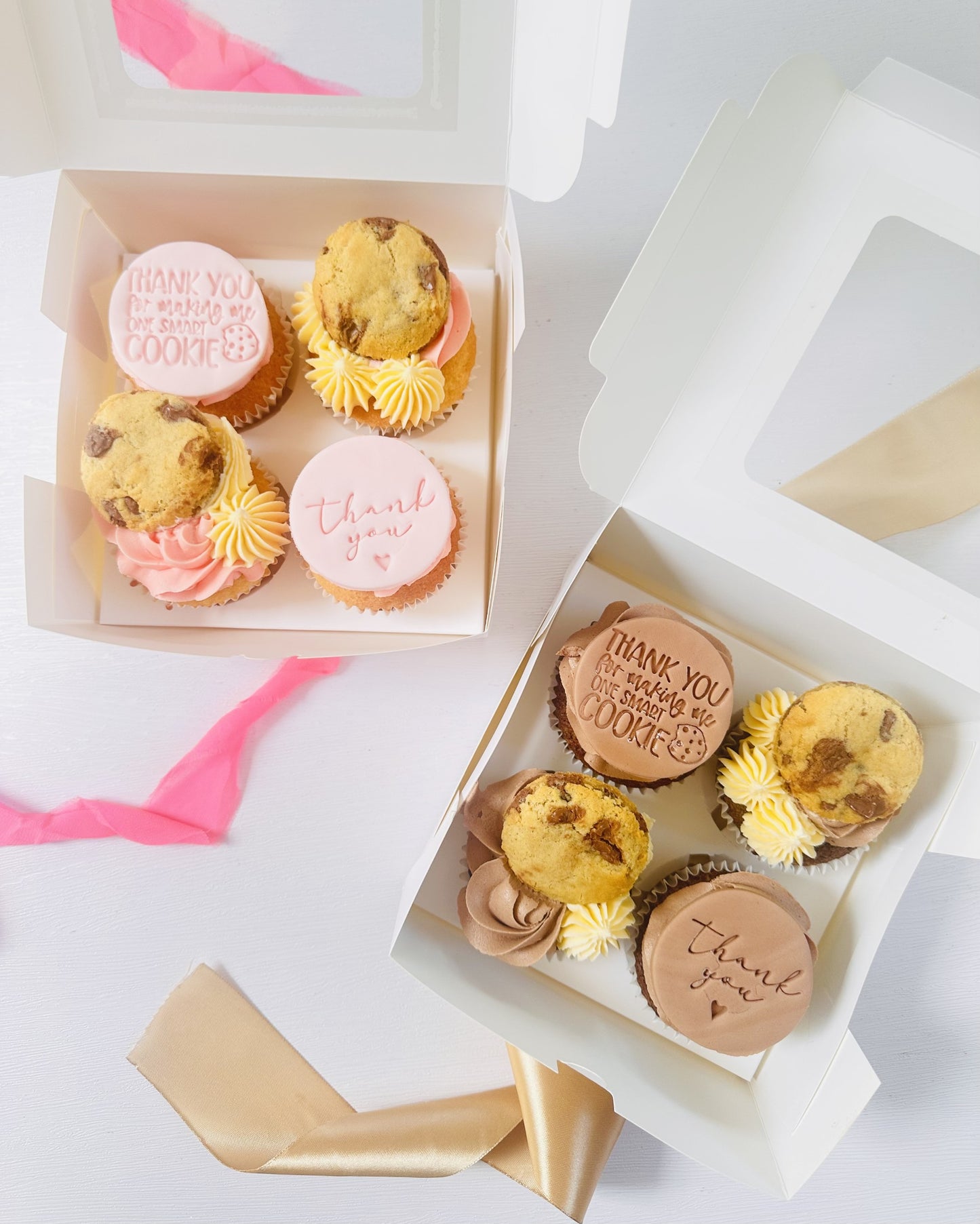 Smart cookie teacher thank you cupcakes