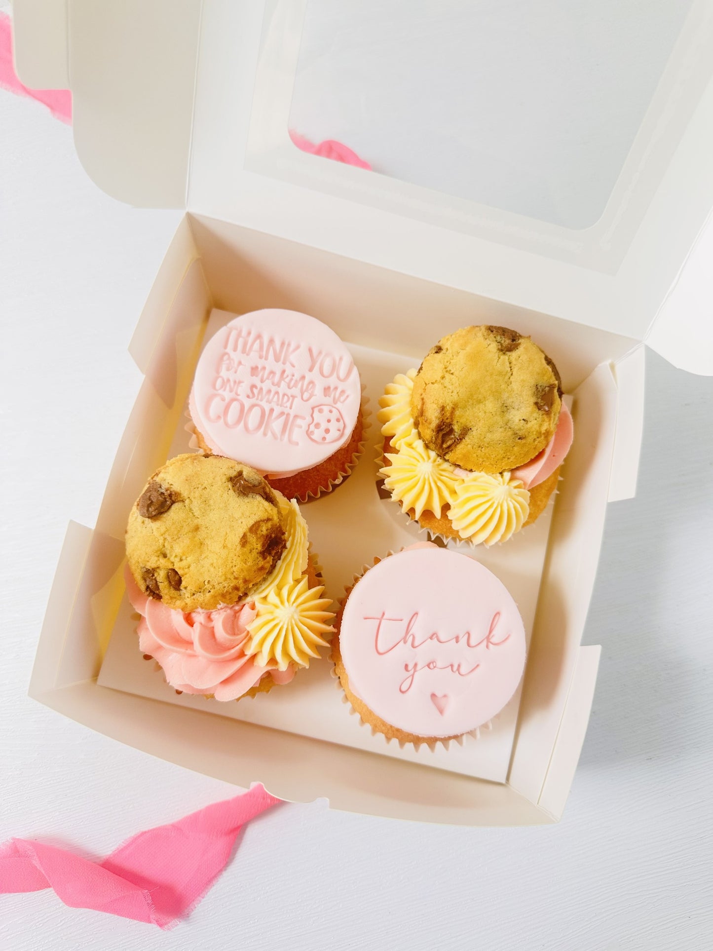 Smart cookie teacher thank you cupcakes