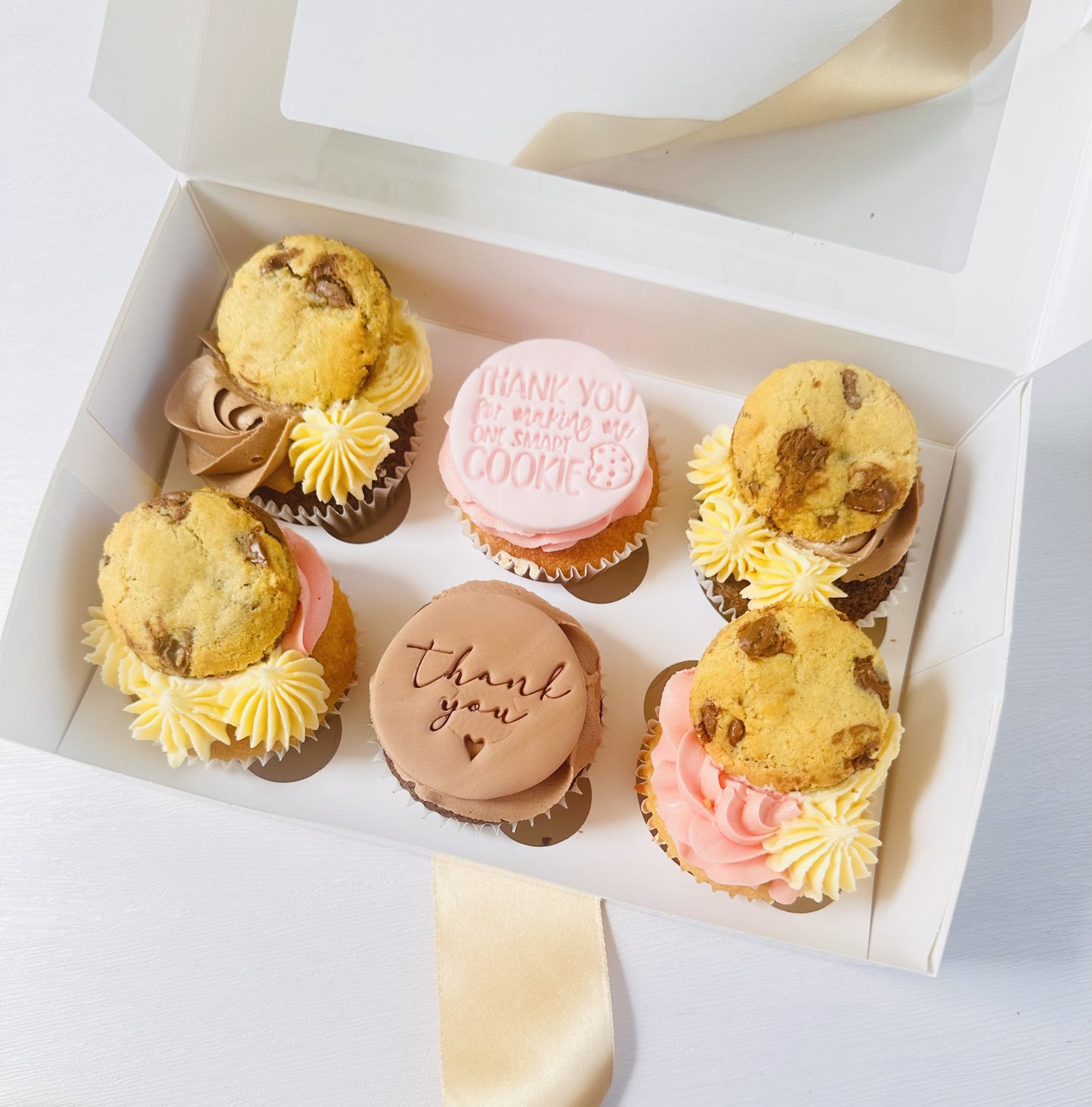 Smart cookie teacher thank you cupcakes
