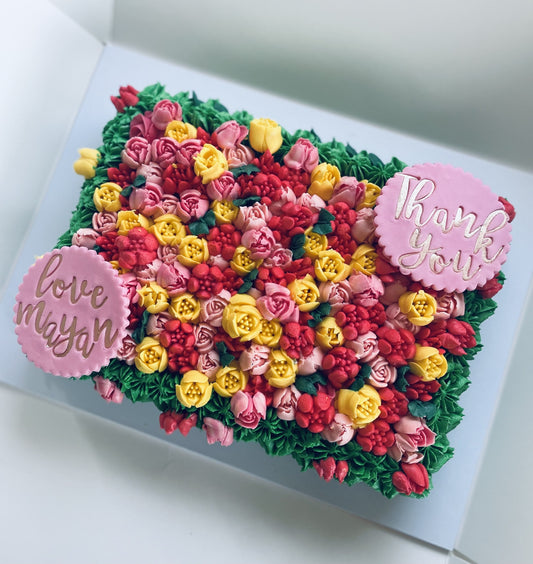Thank You Floral Sheet Bake
