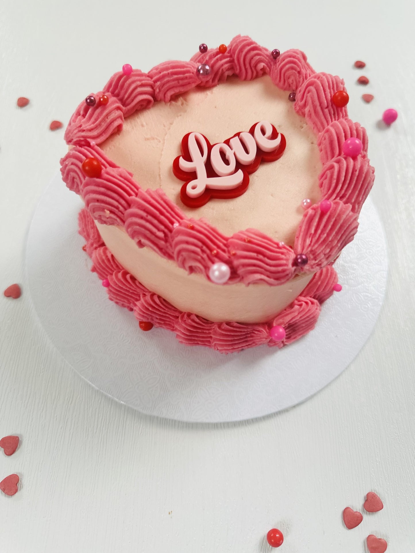 Valentines Love Cake Mini Heart