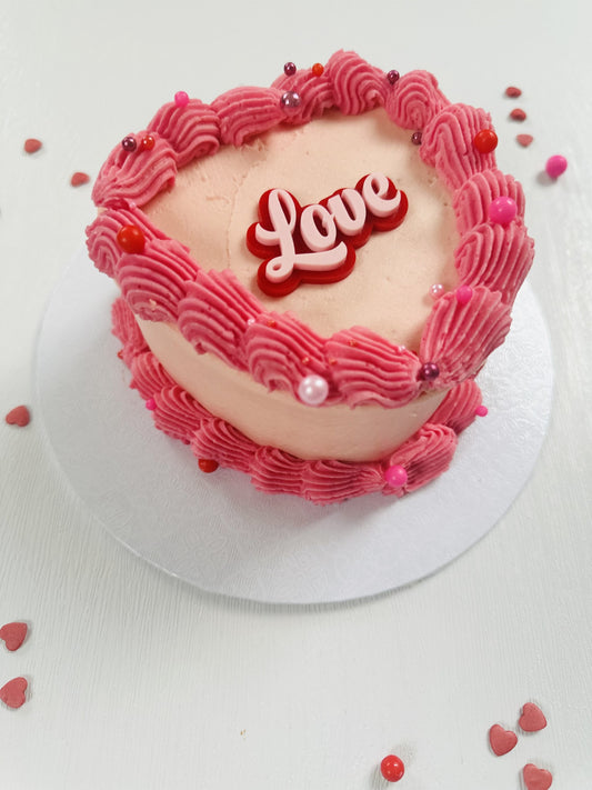 Valentines Love Cake Mini Heart