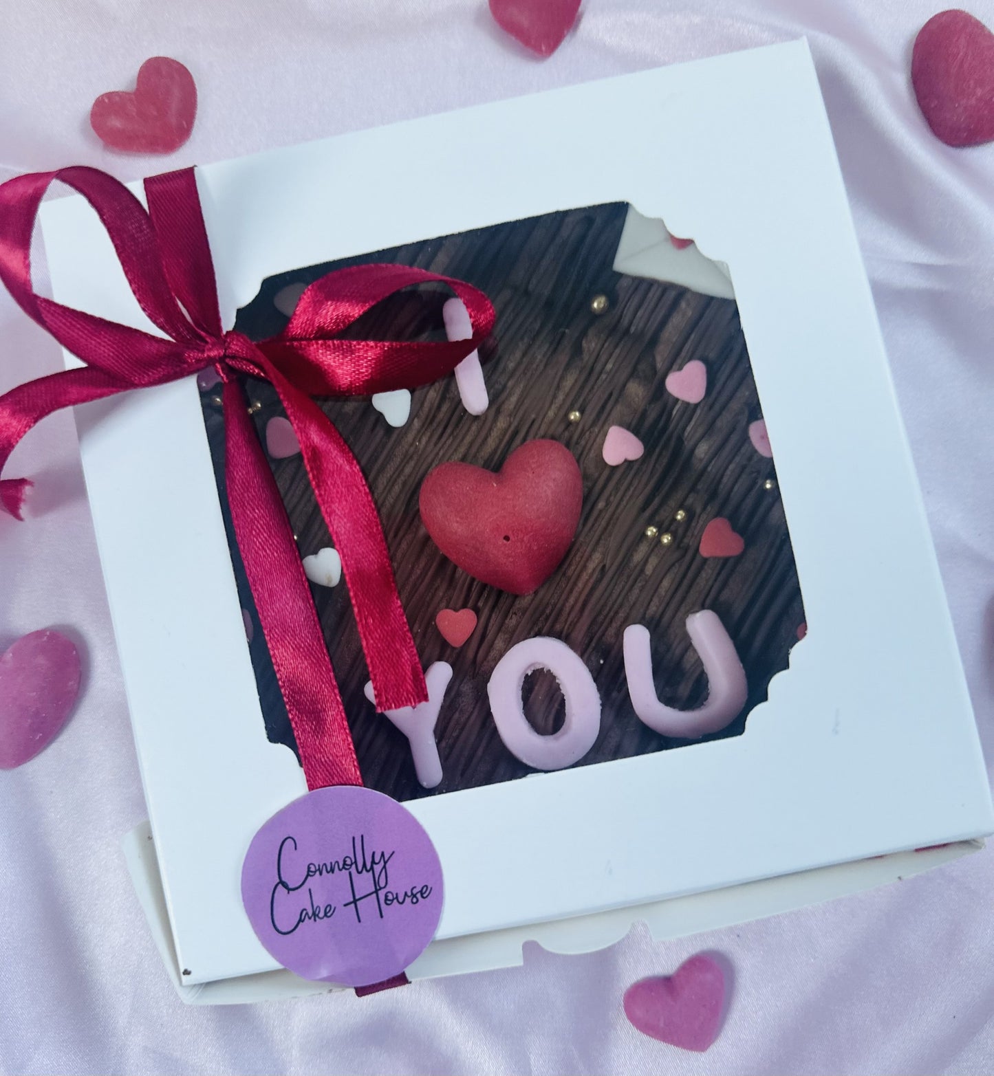 Valentine's Brownie Slab