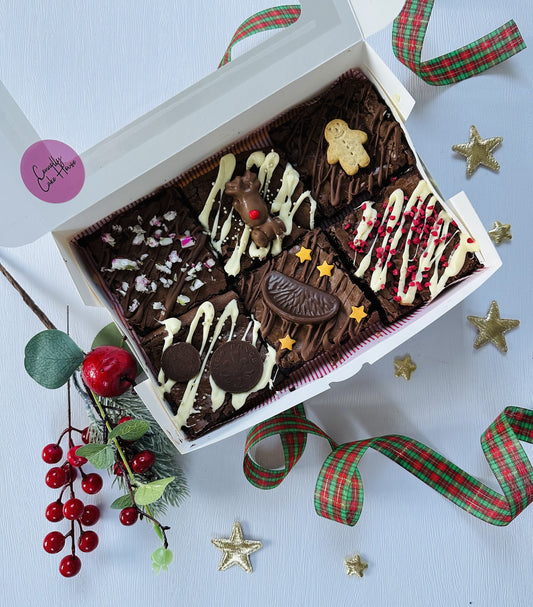 Christmas brownies - Fun Box of 6