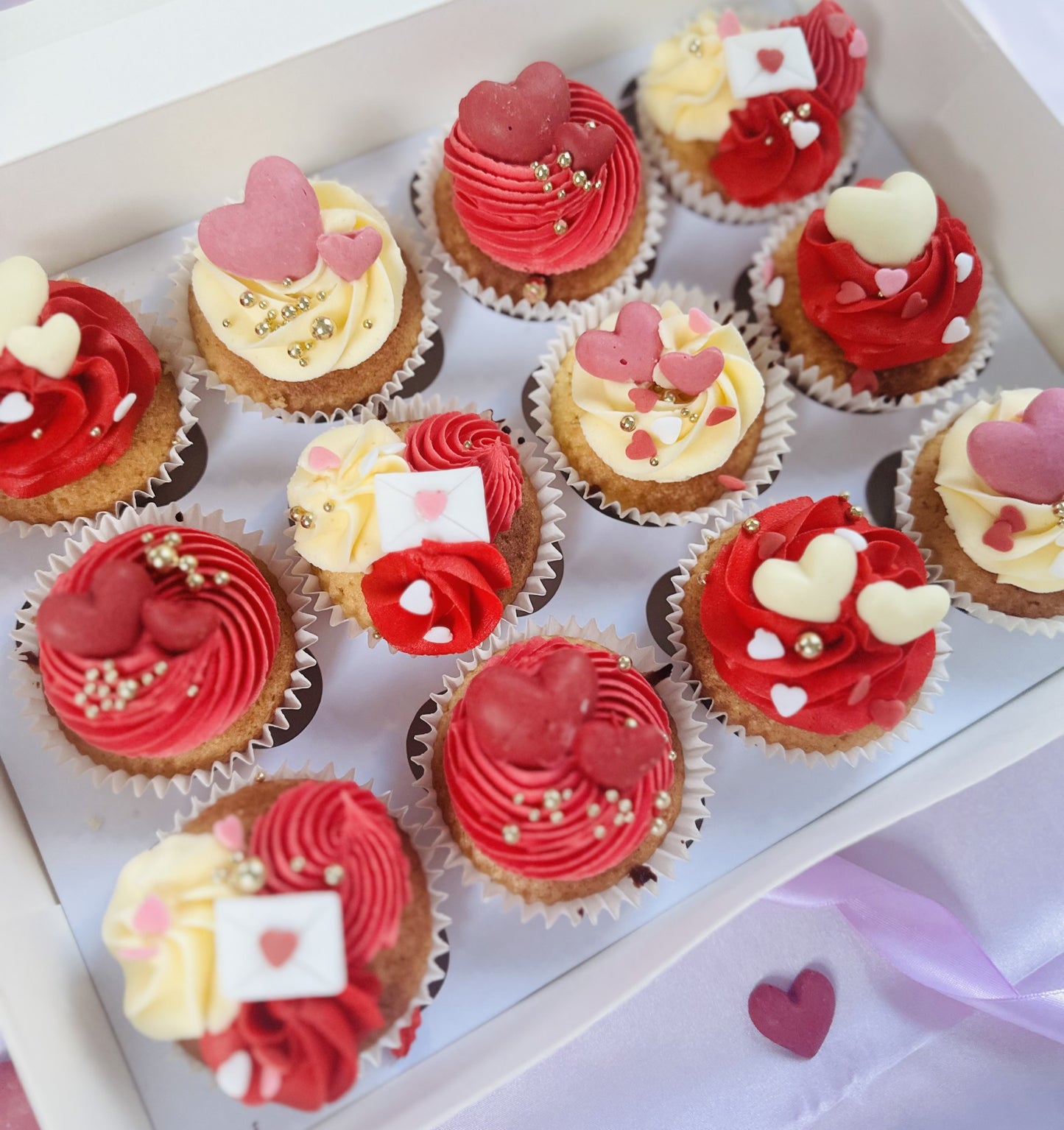 Valentines Cupcakes - Love Letters