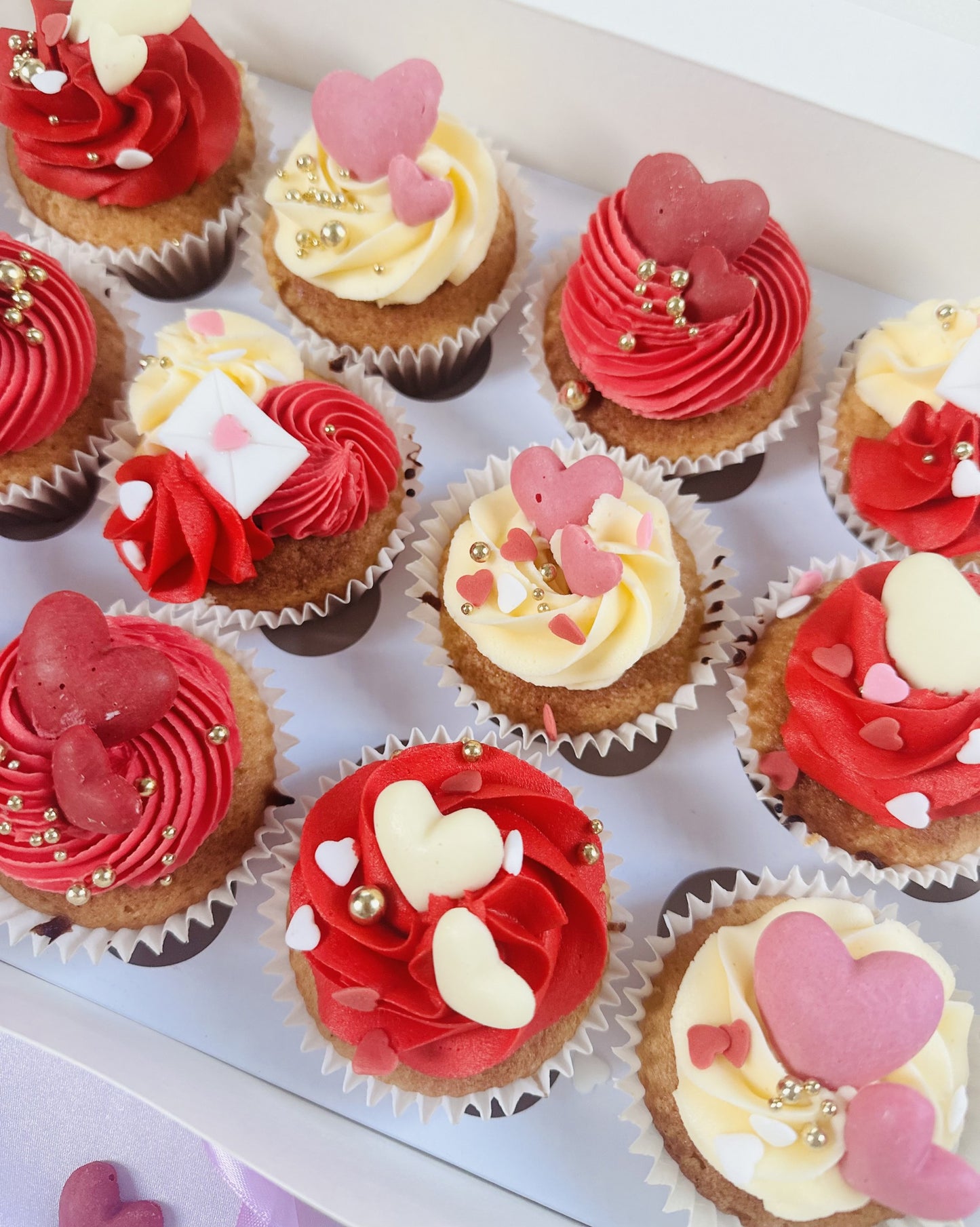 Valentines Cupcakes - Love Letters