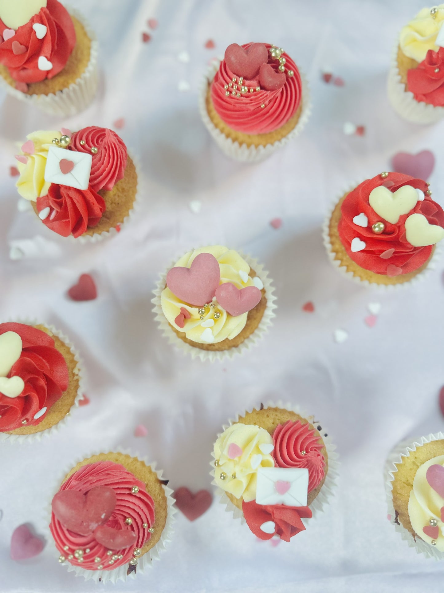 Valentines Cupcakes - Love Letters