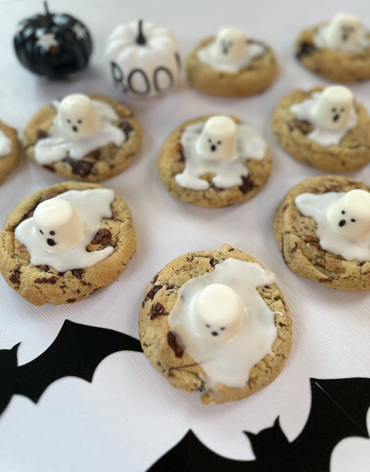 HALLOWEEN - Ghost marshmallow cookies