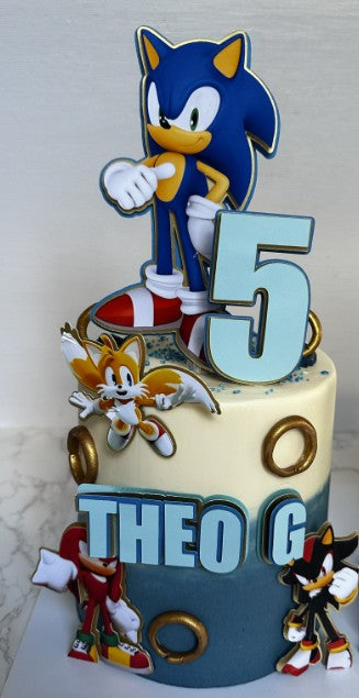 Double side by side cake - Large and mini size