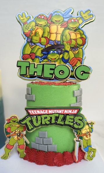 Double side by side cake - Large and mini size